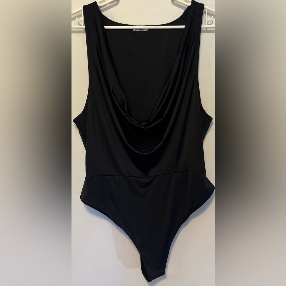 NWOT Intimately Free People Black Cowl When And Where Bodysuit Size M - Picture 5 of 9
